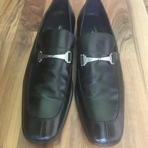 SALVATORE  FERRAGAMO  STUDIO:   BLACK LOAFERS